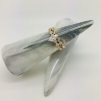 Diamond Engagement Ring with Wedding Band - Image 3