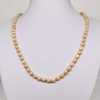 Golden Fresh Water Pearl Necklace