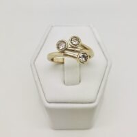 Champagne Diamond Bypass Ring - Image 2