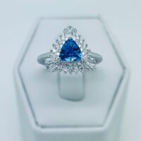 Custom Sapphire & Diamond Ring
