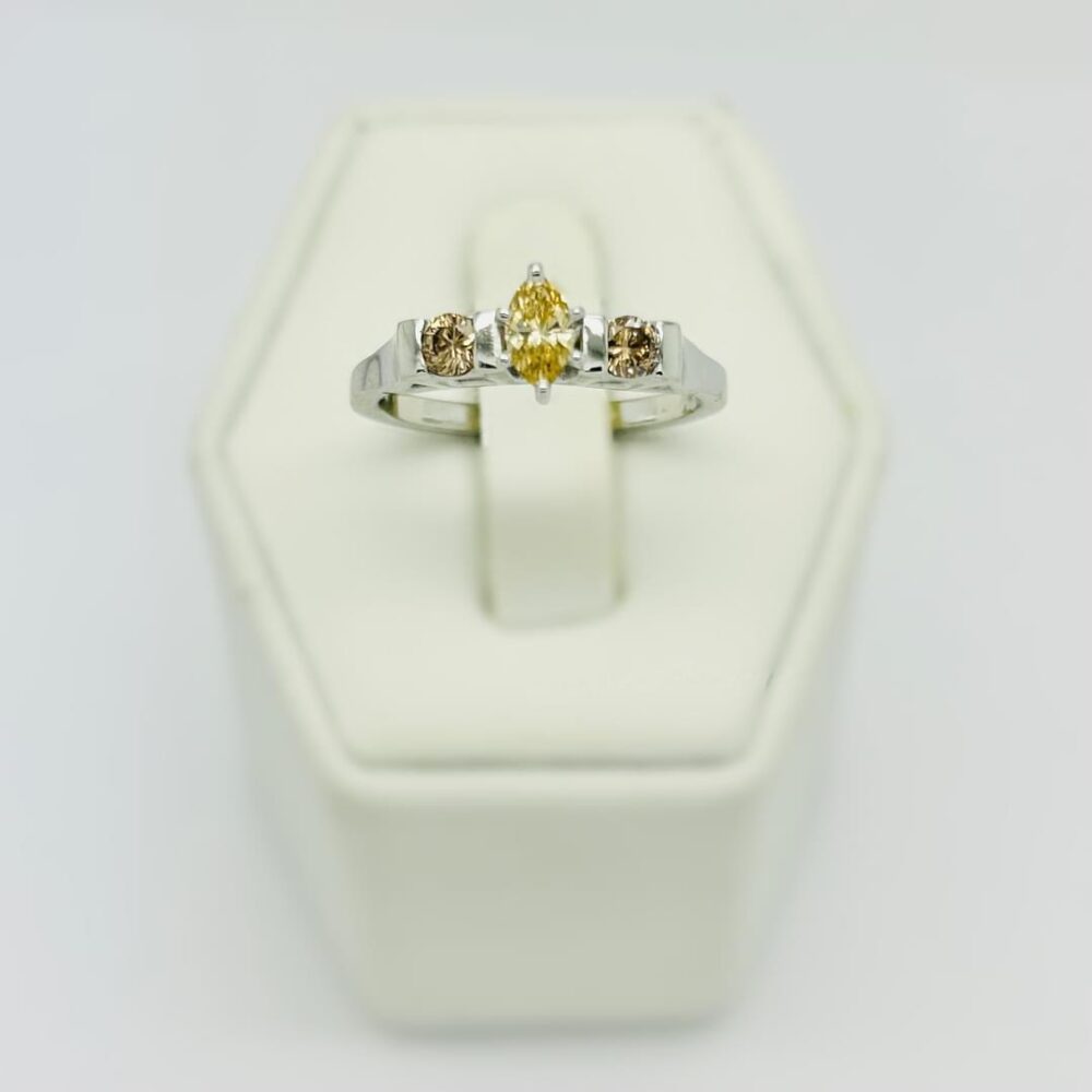 Custom Yellow Diamond Ring