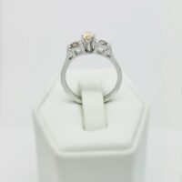 Custom Yellow Diamond Ring Champagne Diamond Accents 14kw Gold Size 6.5